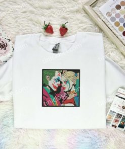 Joker and Harley Quinn DC Movie Embroidered Shirt