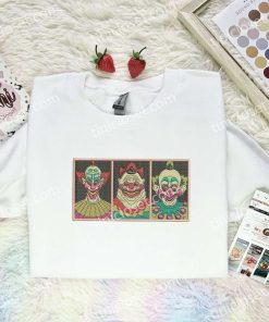 Killer Klowns from Outer Space Horror Movie Embroidered Shirt