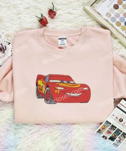 McQueen Smile Disney Characters Embroidered Shirt