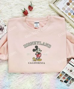 mickey disneyland est 1955 california embroidered shirt toal5