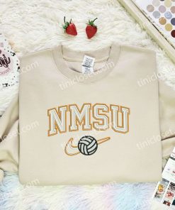 nmsu volleyball ncaa sports embroidered shirt ek2do